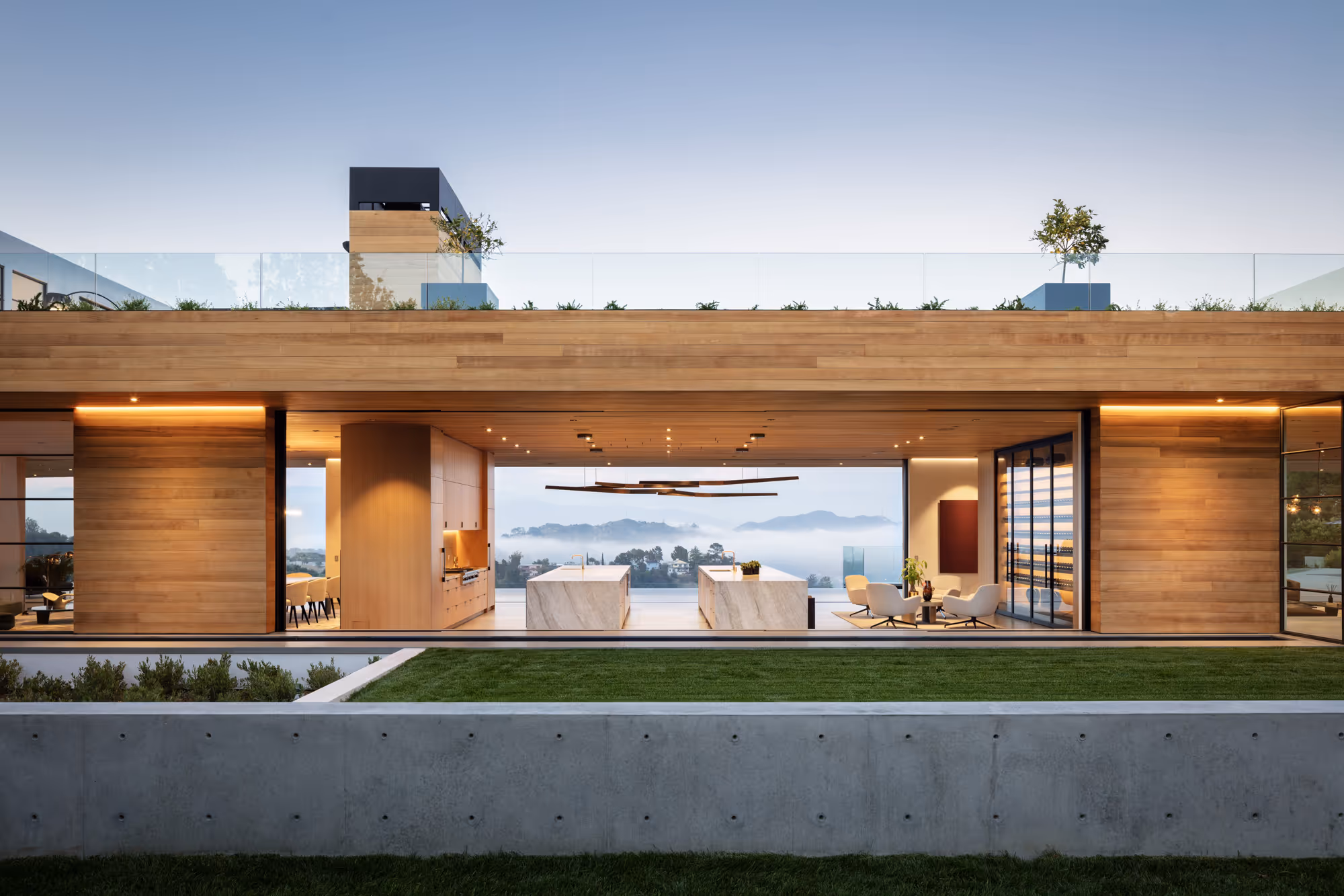 Sesshu outdoor kitchen lighting | Sesshu Design Associates