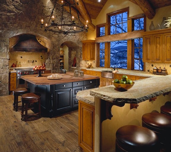 Mountain kitchen for The Timeless Benefits of the Kitchen Triangle