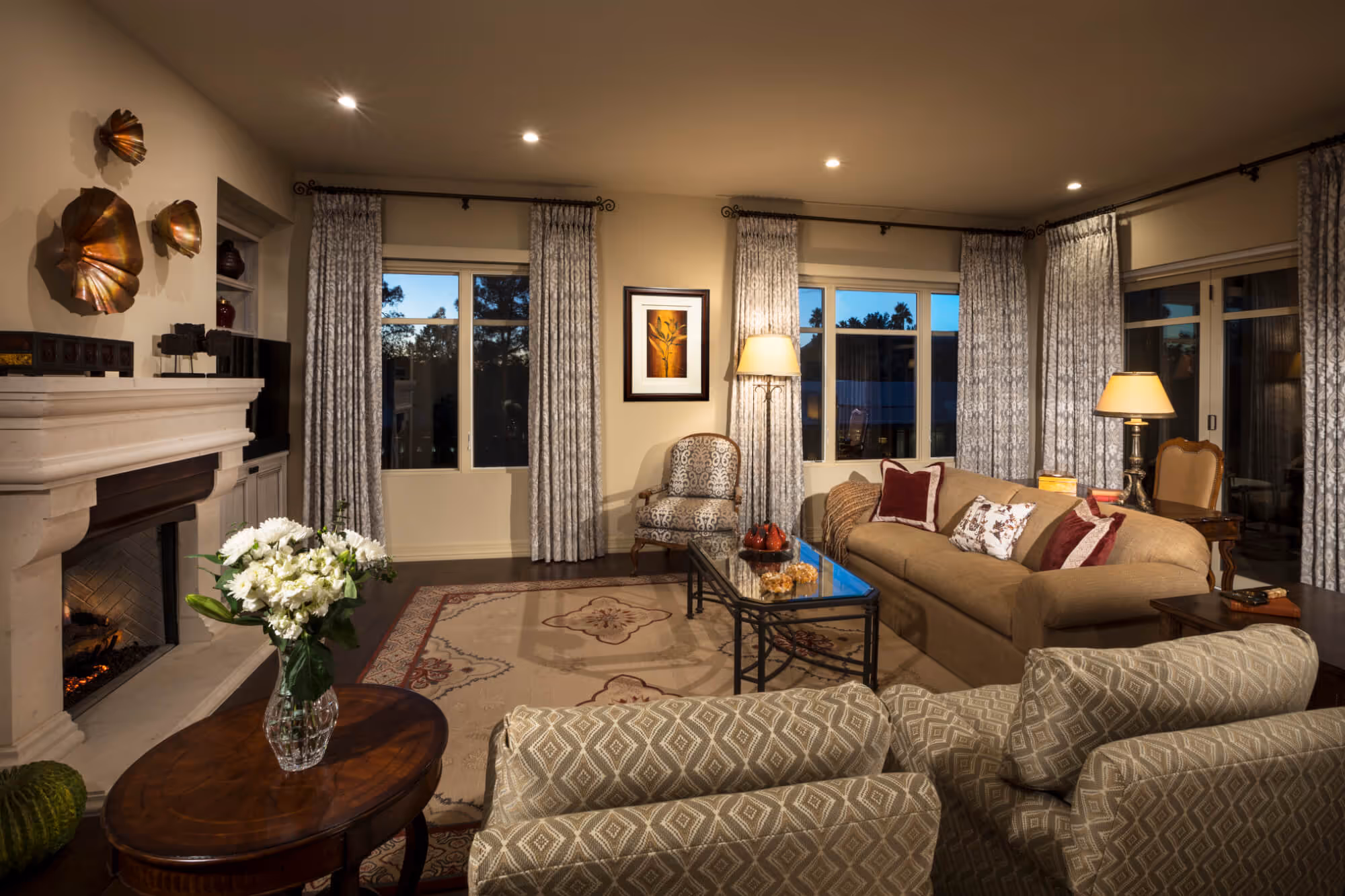 Transitional New Construction in Paradise Valley, AZ | Living Room