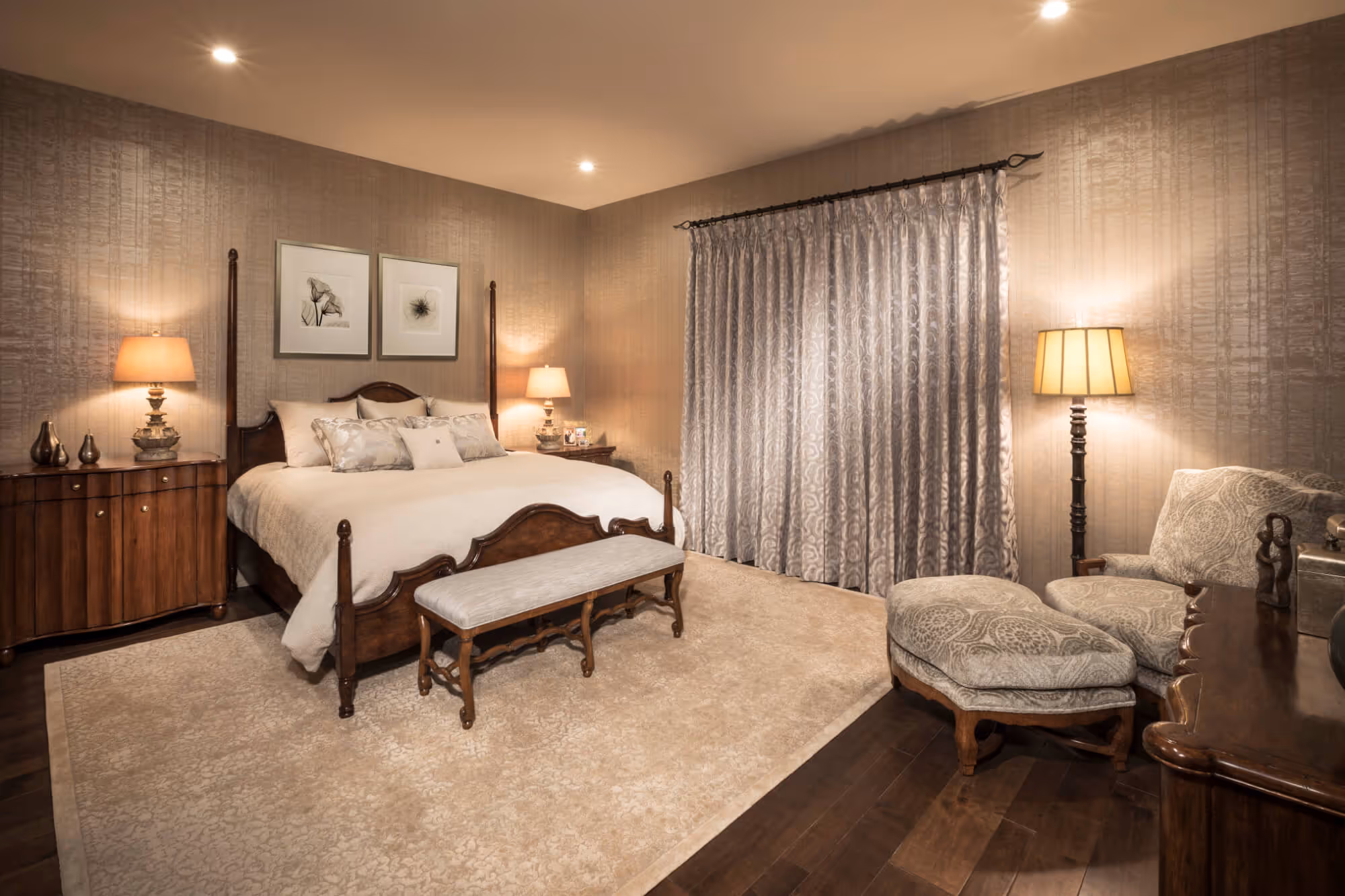 Transitional New Construction in Paradise Valley, AZ | Primary Bedroom